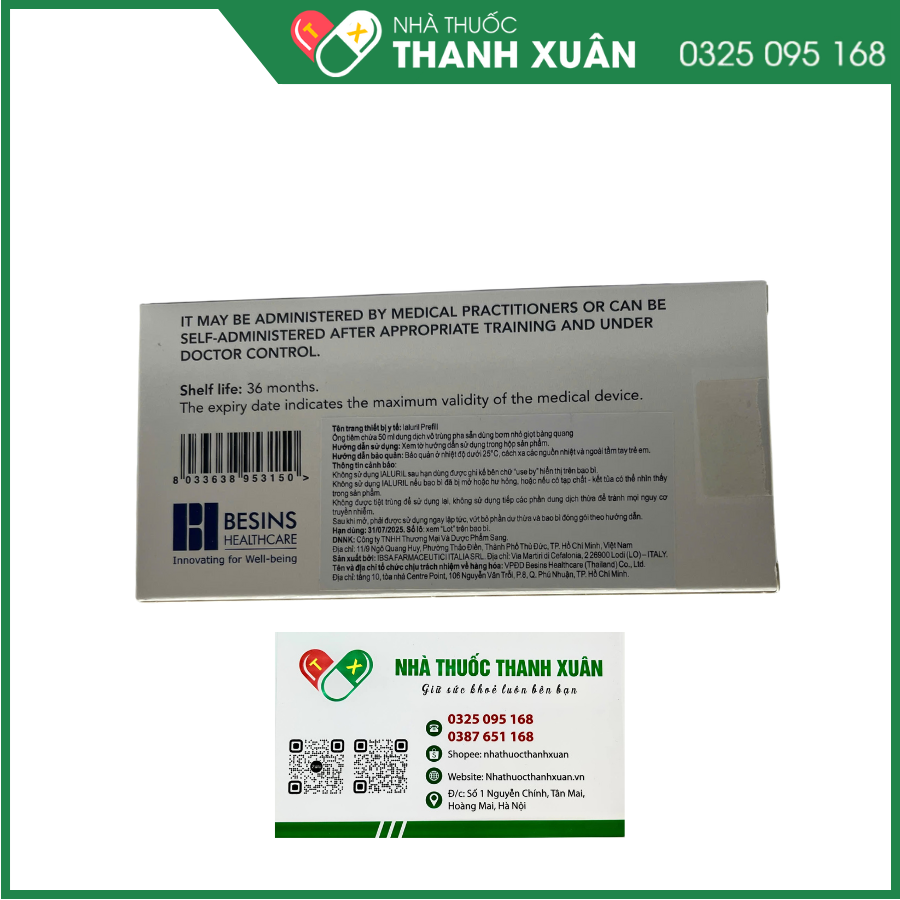 IALURIL Prefill - Điều trị các vấn đề về bàng quang